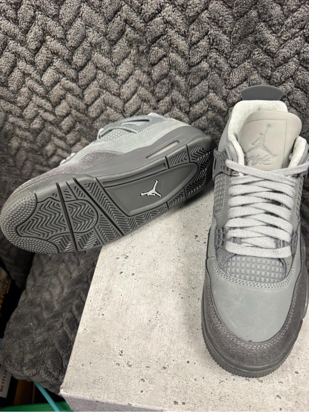 Air Jordan Retro 4 SE Paris Olympics Wet Cement